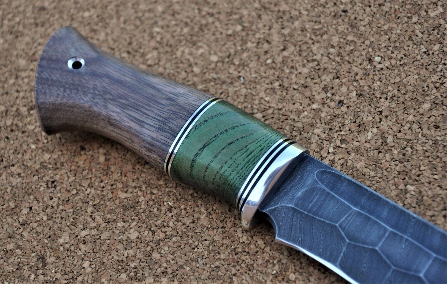 Damaszener Stahl Outdoor Jagd Damast Messer Nazarov Knives Handarbeit HRC62