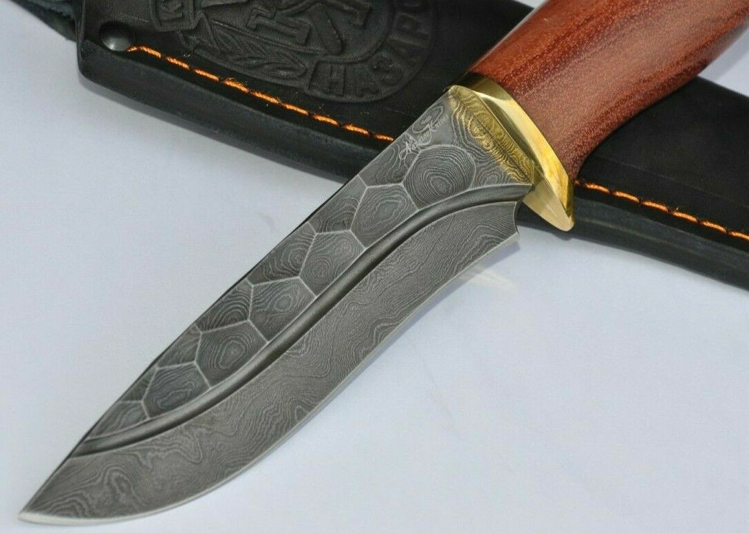 Nazarov Knives Damaszener Stahl Outdoor Jagdmesser
