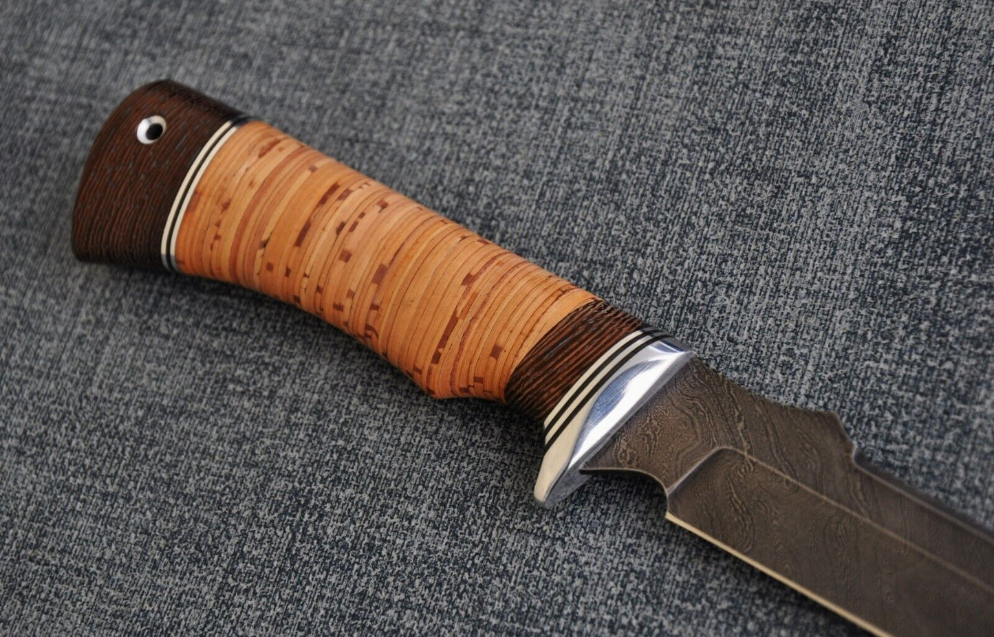 Damaszener Stahl Outdoor Jagd Damast Messer Nazarov Knives Handarbeit HRC62