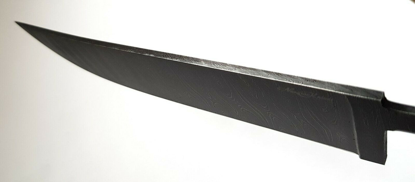 Nazarov Knives Exklusive Damast Klinge Rohling Узбек Messer HRC 62 Handarbeit