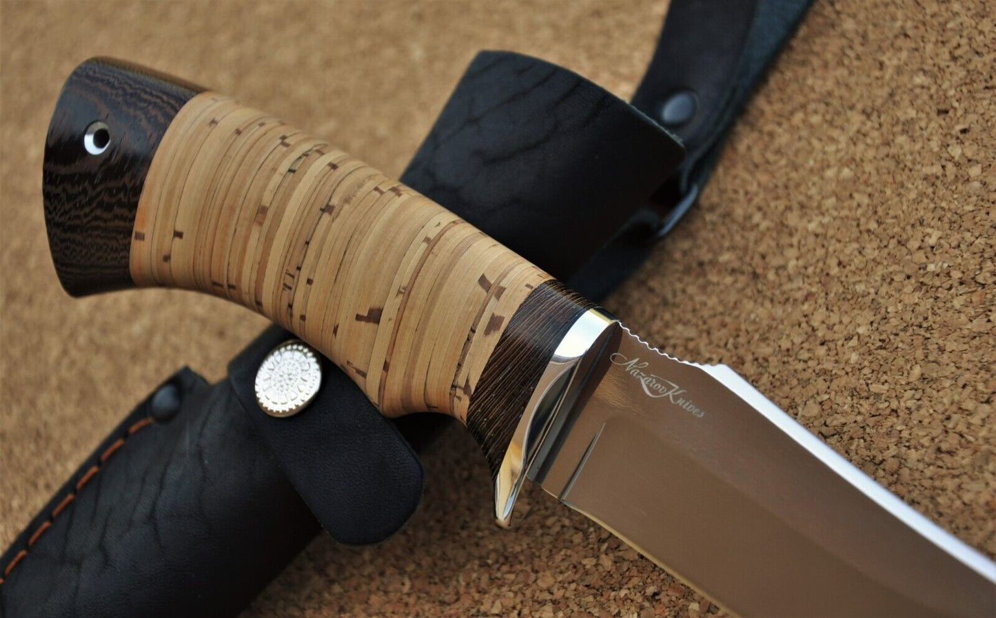 95H18 Stahl Rostfrei Outdoor JagdMesser Handarbeit Nazarov Knives