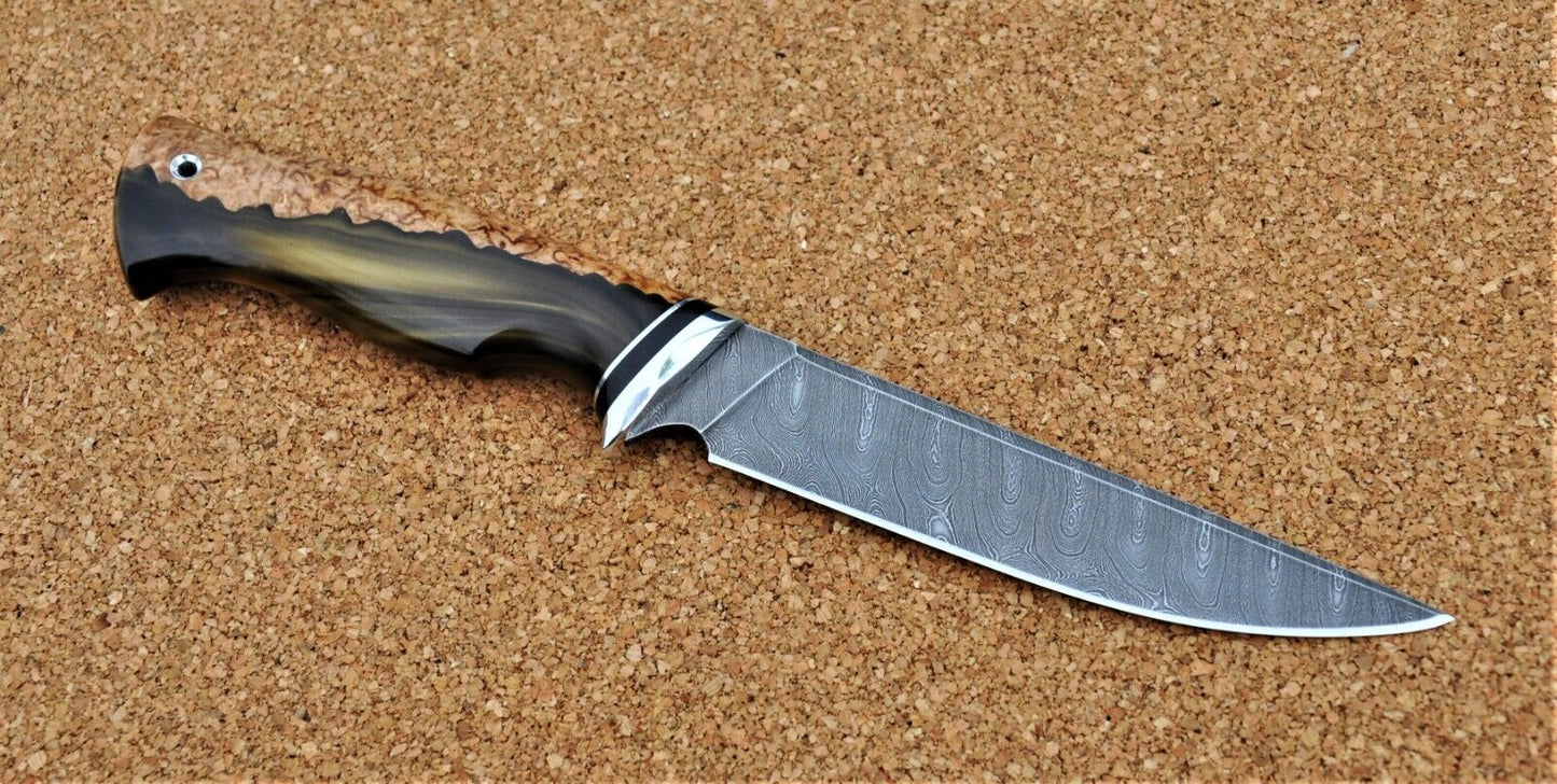 Damaszener Stahl Outdoor Damast Messer Nazarov Knives Handarbeit HRC62 Байкал