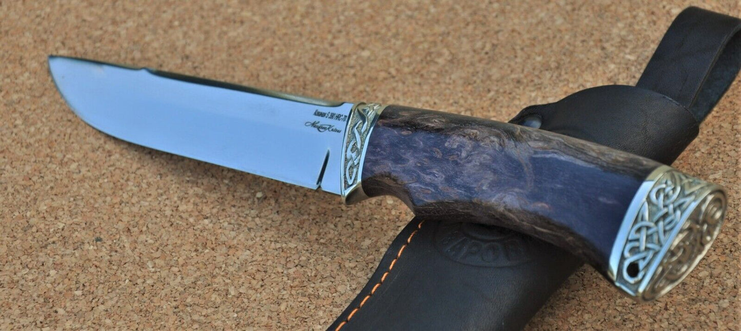 S390 Stahl ROSTFREI Outdoor Messer Nazarov Knives Handarbeit HRC70 Вепрь