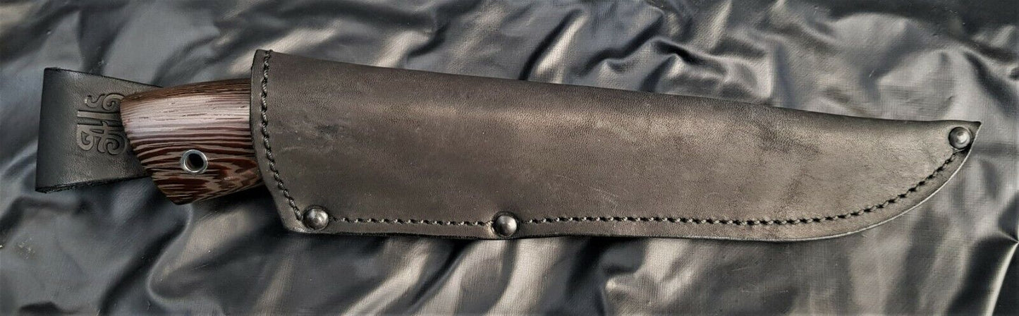 A.Marushin Russland Outdoor Jagdmesser Damaszener Stahl Handarbeit