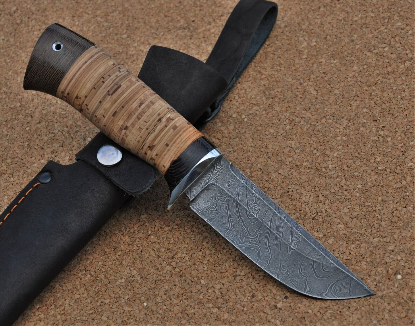 Damaszener Stahl Outdoor Jagdmesser Nazarov Knives Handarbeit