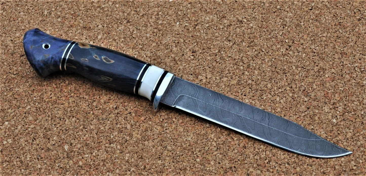 Damaszener Stahl Outdoor Jagd Damast Messer Nazarov Knives Handarbeit HRC62