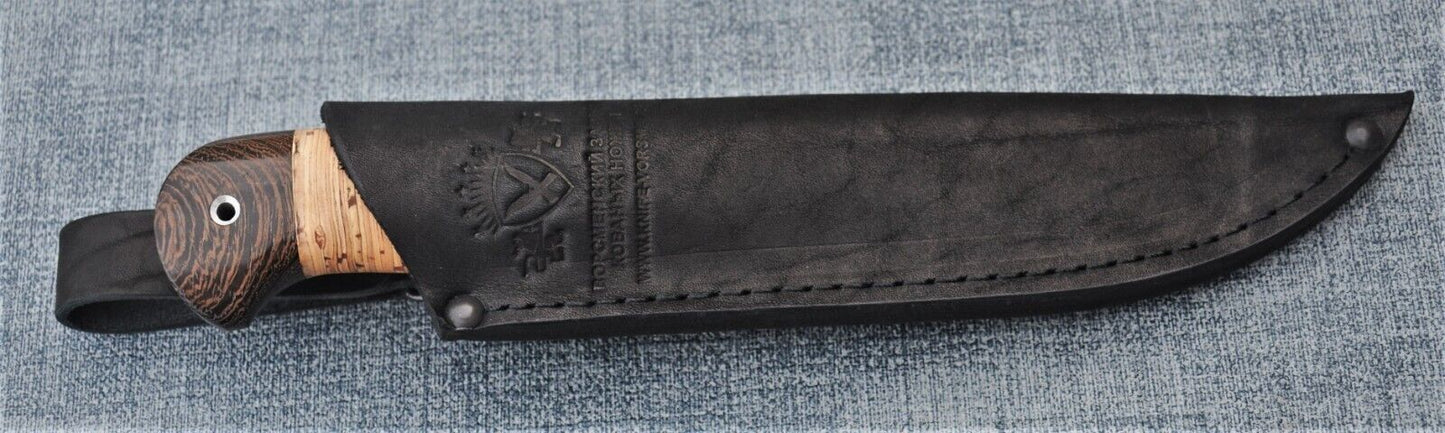 Damast Damaszener Stahl Outdoor Messer Nazarov Knives Handarbeit HRC62 Ясень