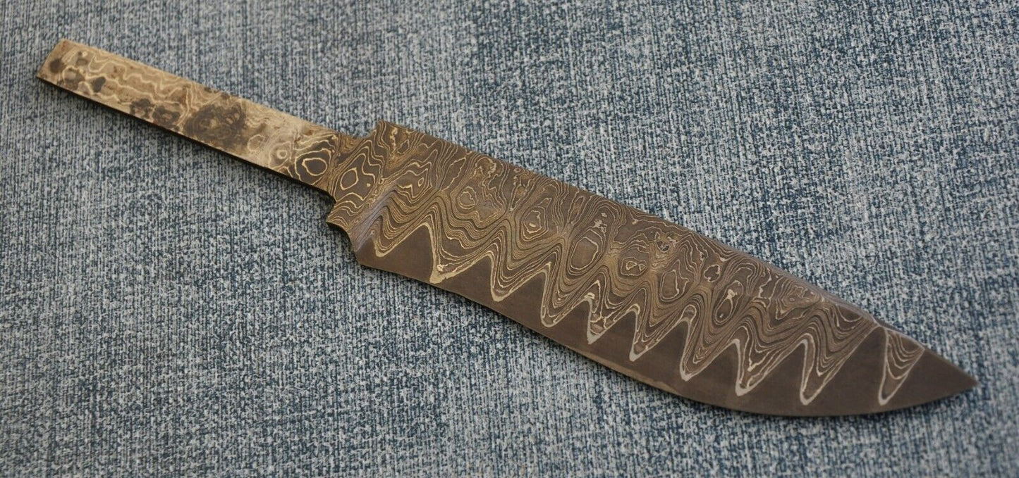 A.Marushin Damaszener Stahl Outdoor Jagdmesser Klinge San Mai Laminat Technik