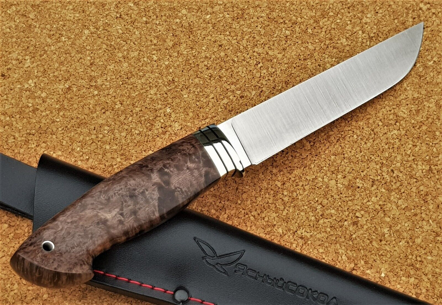 H12MF Stahl Outdoor Jagd Messer Yasniy Sokol Russland Handarbeit HRC 61 Кабан