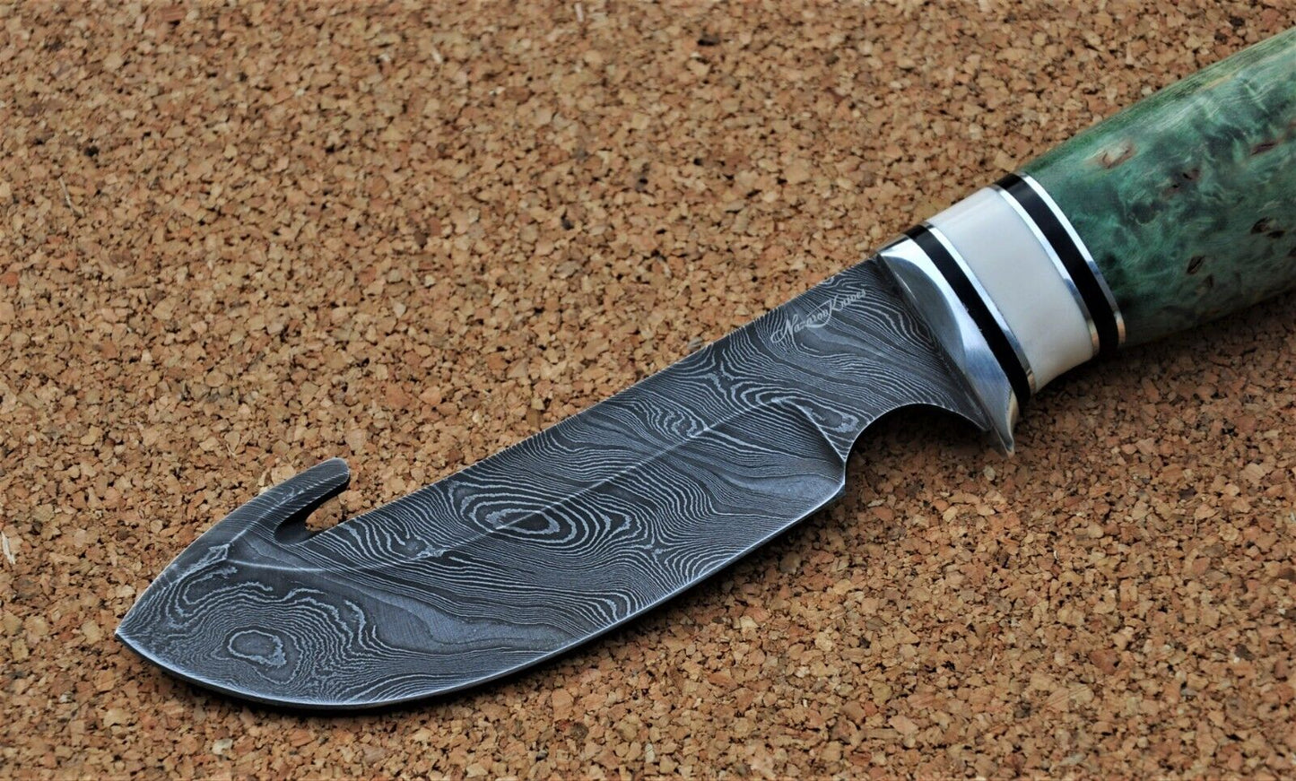 Damaszener Stahl Outdoor Jagd Damast Messer Nazarov Knives Handarbeit HRC62