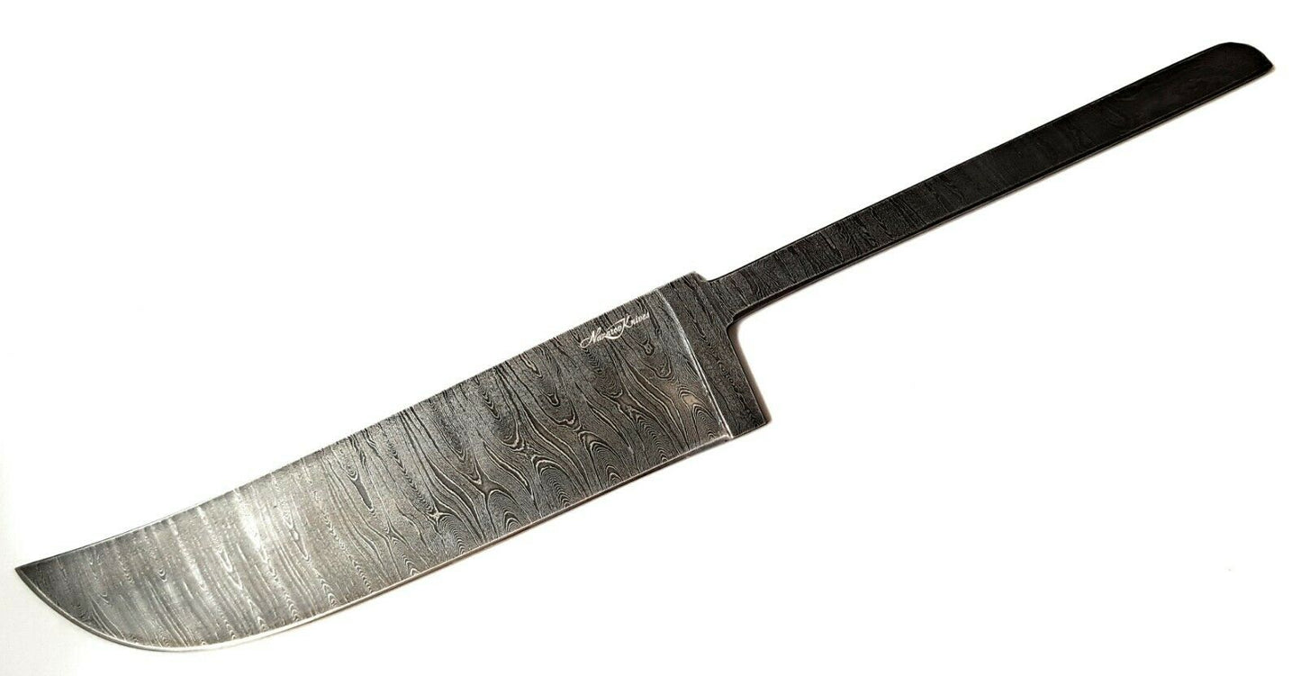 Nazarov Knives Exklusive Damast Klinge Rohling Узбек Messer HRC 62 Handarbeit