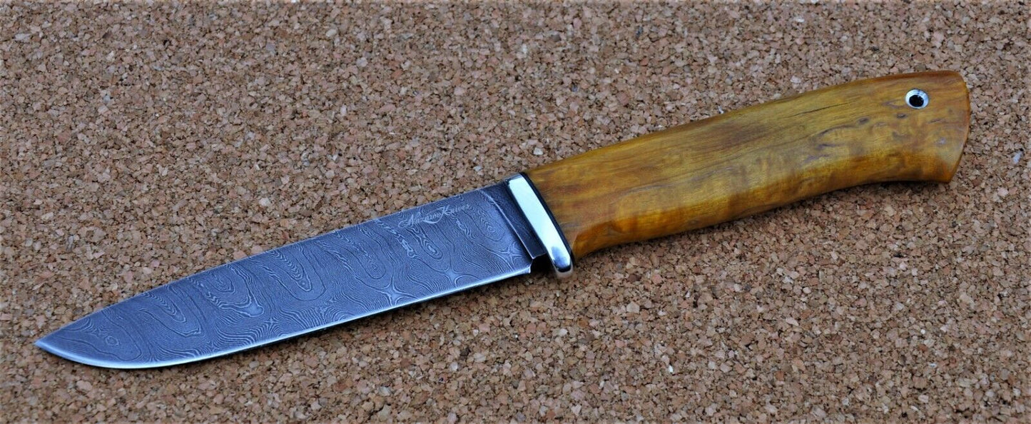 Damaszener Stahl Outdoor Damast Messer Nazarov Knives Handarbeit HRC62 Пантера