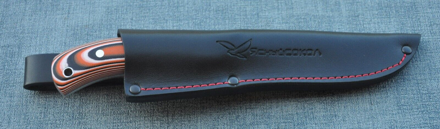 H12MF Full Tang Outdoor Jagdmesser Yasniy Sokol Handarbeit