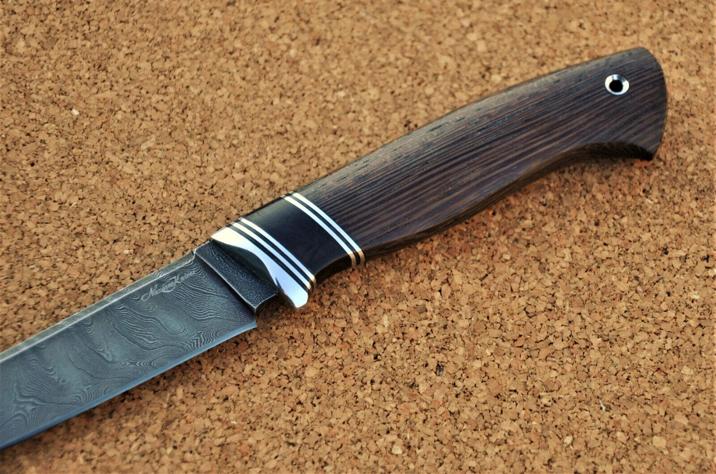 Damaszener Stahl Outdoor Jagdmesser Nazarov Knives Handarbeit