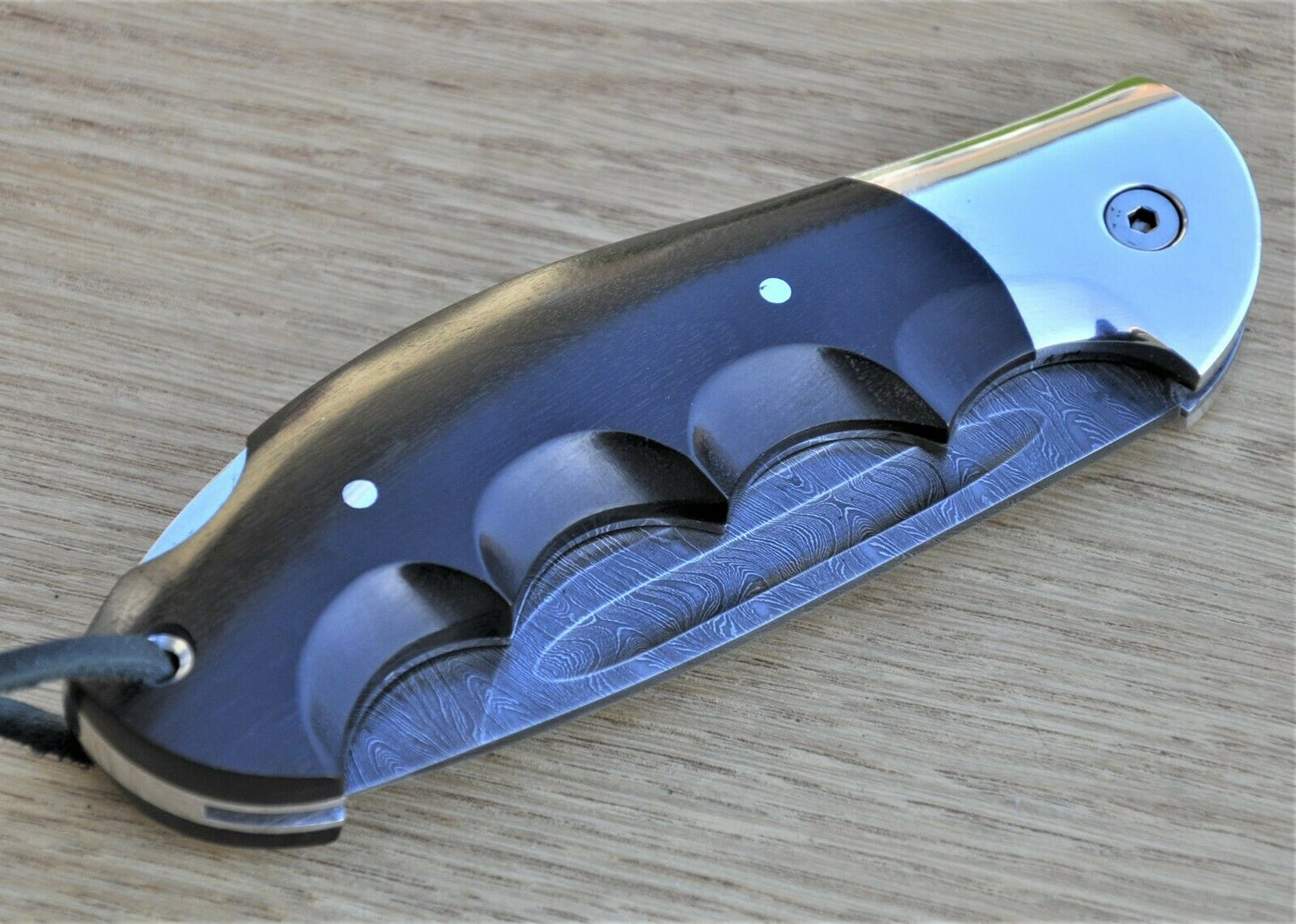 Nazarov Knives Damaszener Stahl Outdoor Klappmesser