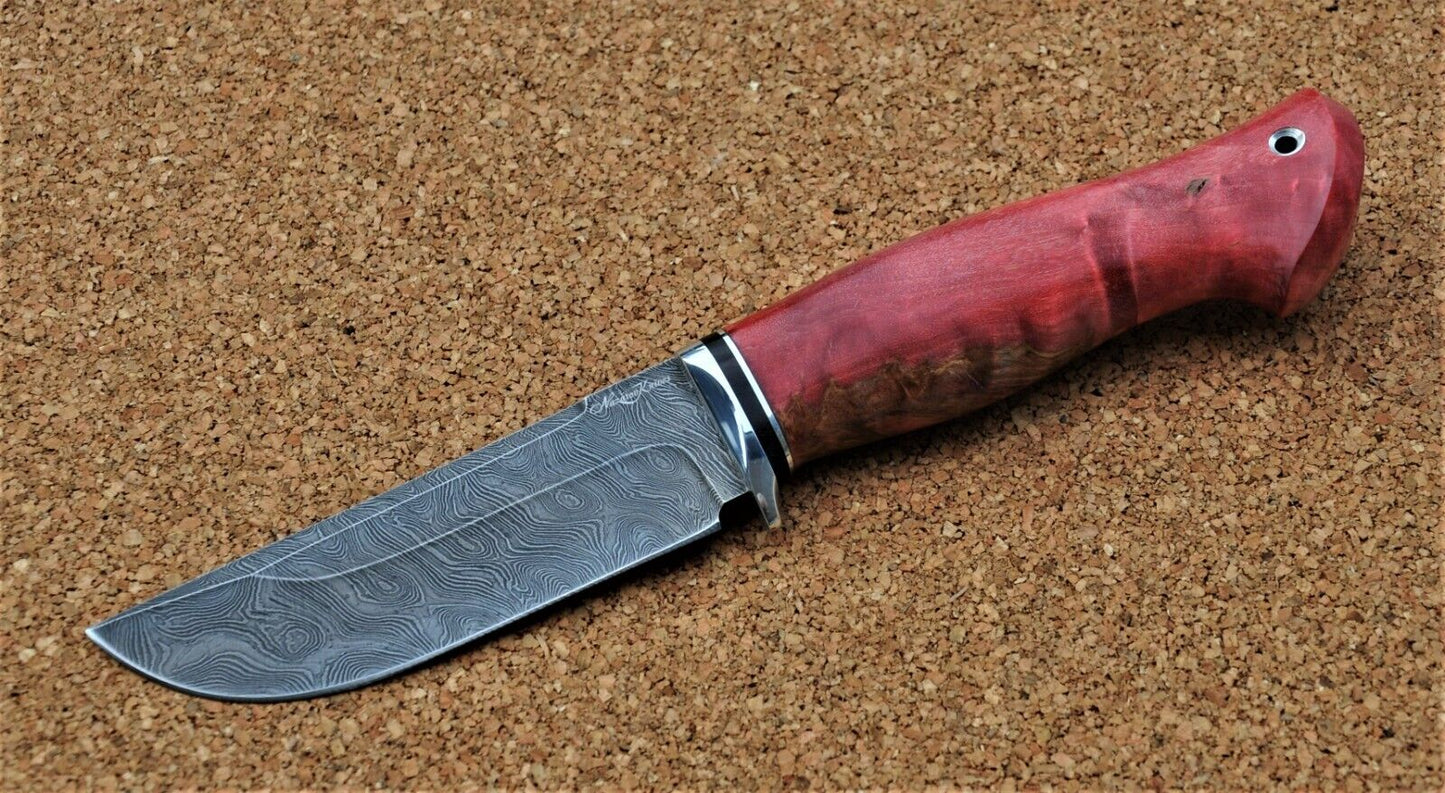 Damaszener Stahl Outdoor Jagd Damast Messer Nazarov Knives Handarbeit HRC62