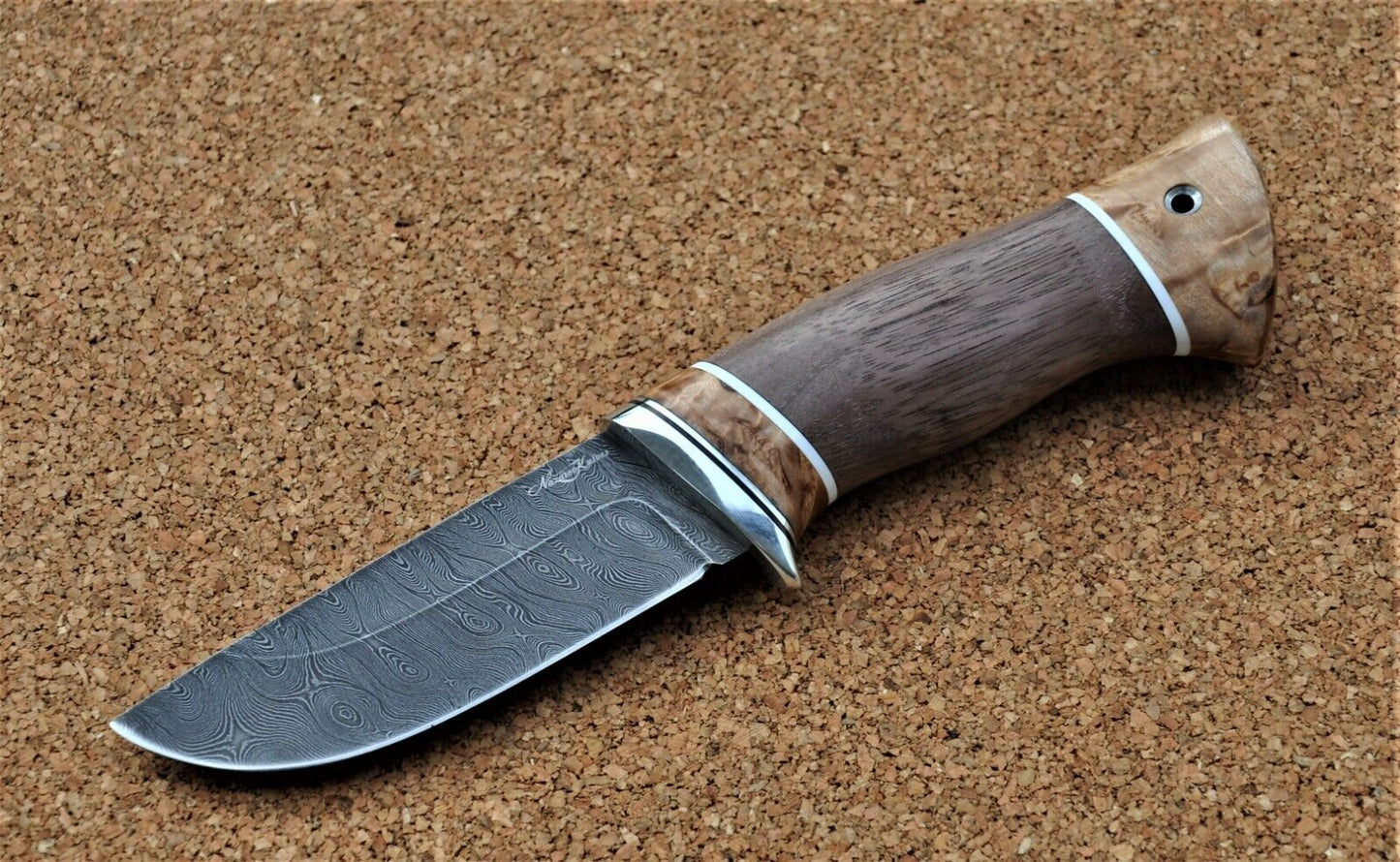 Damaszener Stahl Outdoor Jagd Damast Messer Nazarov Knives Handarbeit HRC62