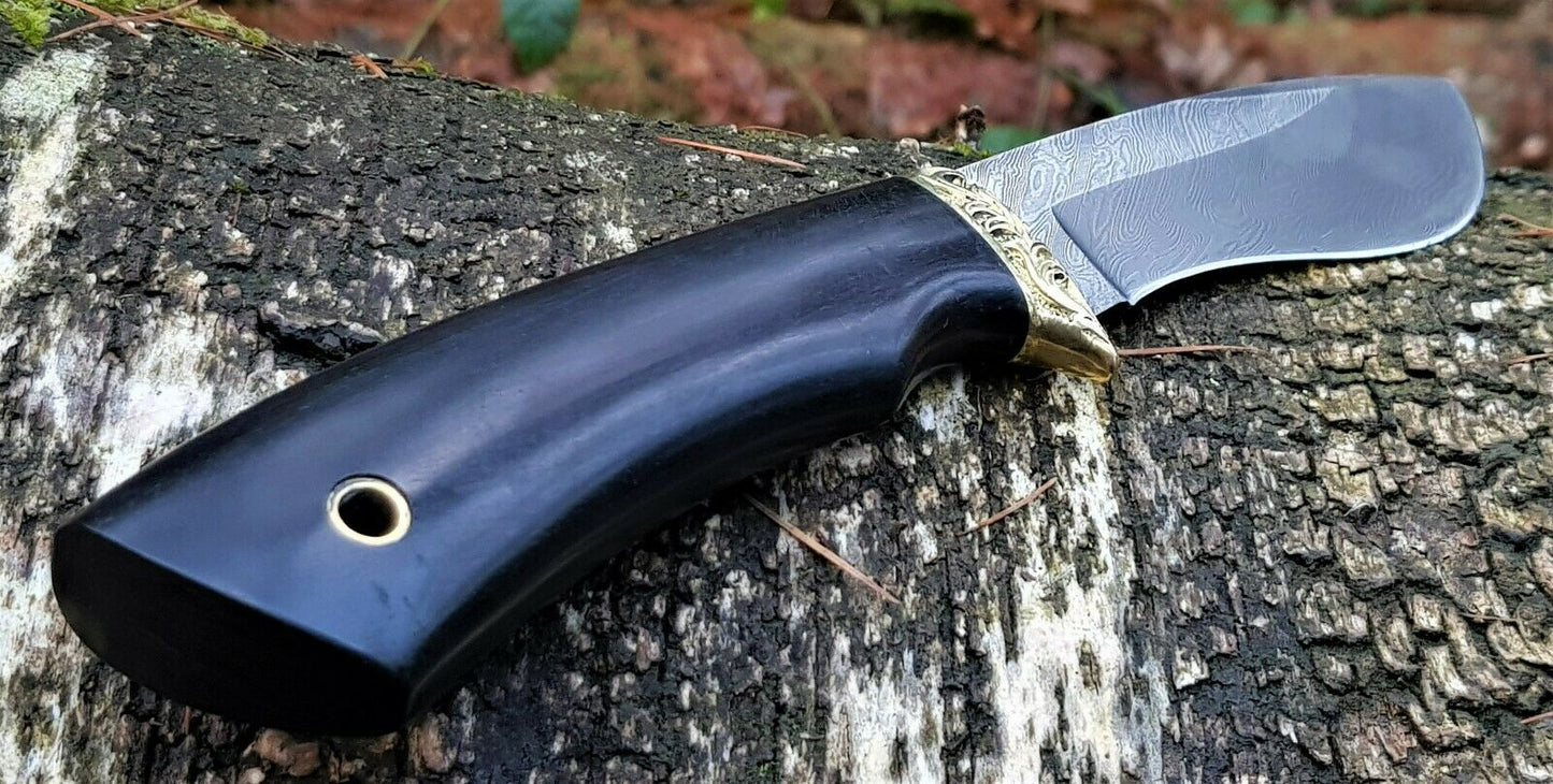 A.Marushin Outdoor Jagdmesser Damaszener Stahl Handarbeit