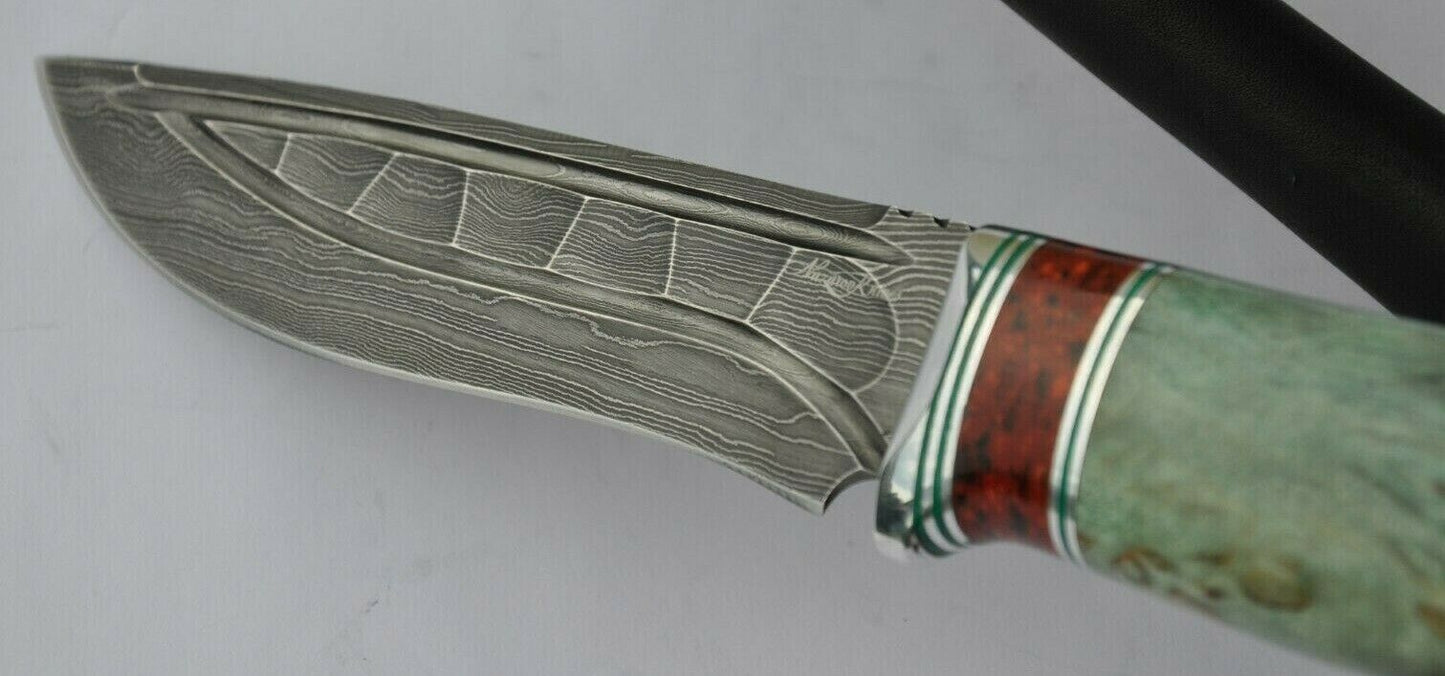 Nazarov Knives Damaszener Stahl Outdoor Jagdmesser