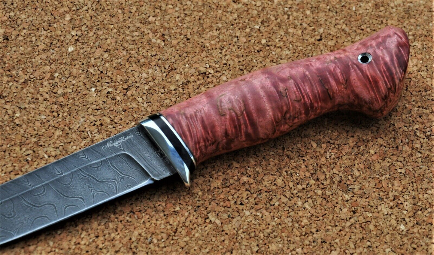 Damaszener Stahl Outdoor Jagd Damast Messer Nazarov Knives Handarbeit HRC62