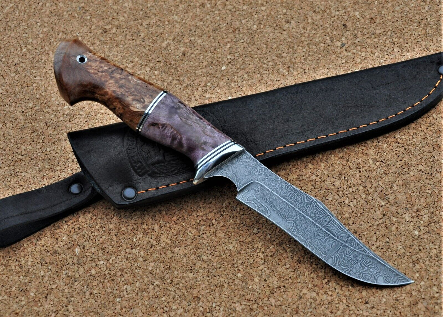 Damaszener Stahl Outdoor Jagd Damast Messer Nazarov Knives Handarbeit HRC62