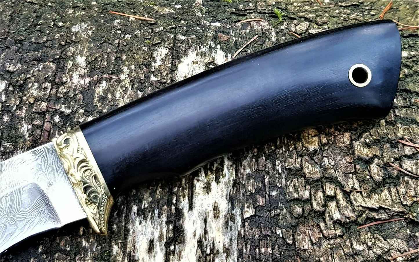 A.Marushin Outdoor Jagdmesser Damaszener Stahl Handarbeit