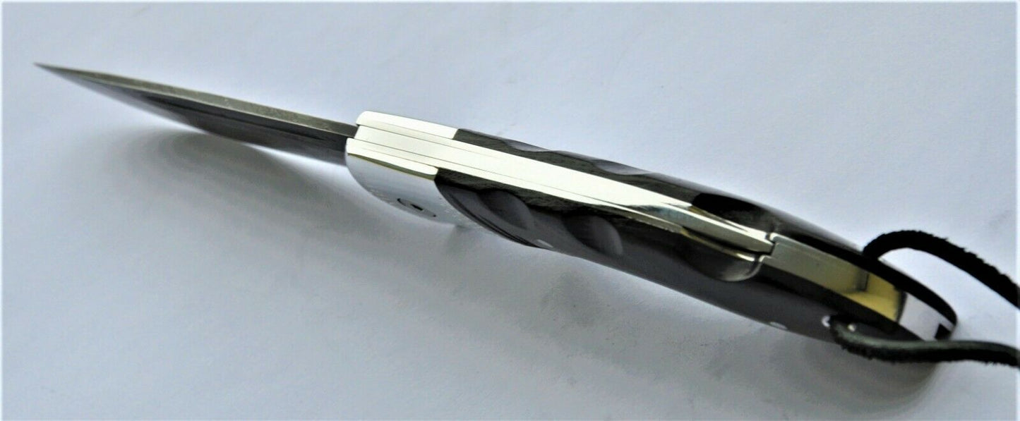 Nazarov Knives Russland Damast Stahl Outdoor филин Klappmesser Handarbeit HRC62