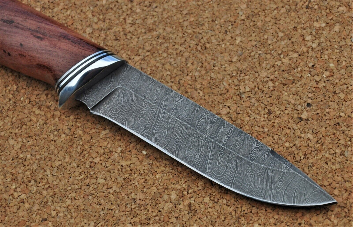 Damast Damaszener Stahl Outdoor Messer Nazarov Knives Handarbeit HRC62 Сокол