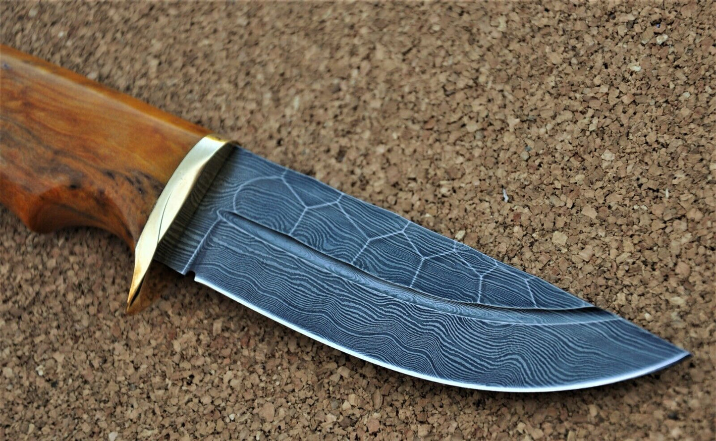 Damaszener Stahl Outdoor Jagdmesser Nazarov Knives Handarbeit