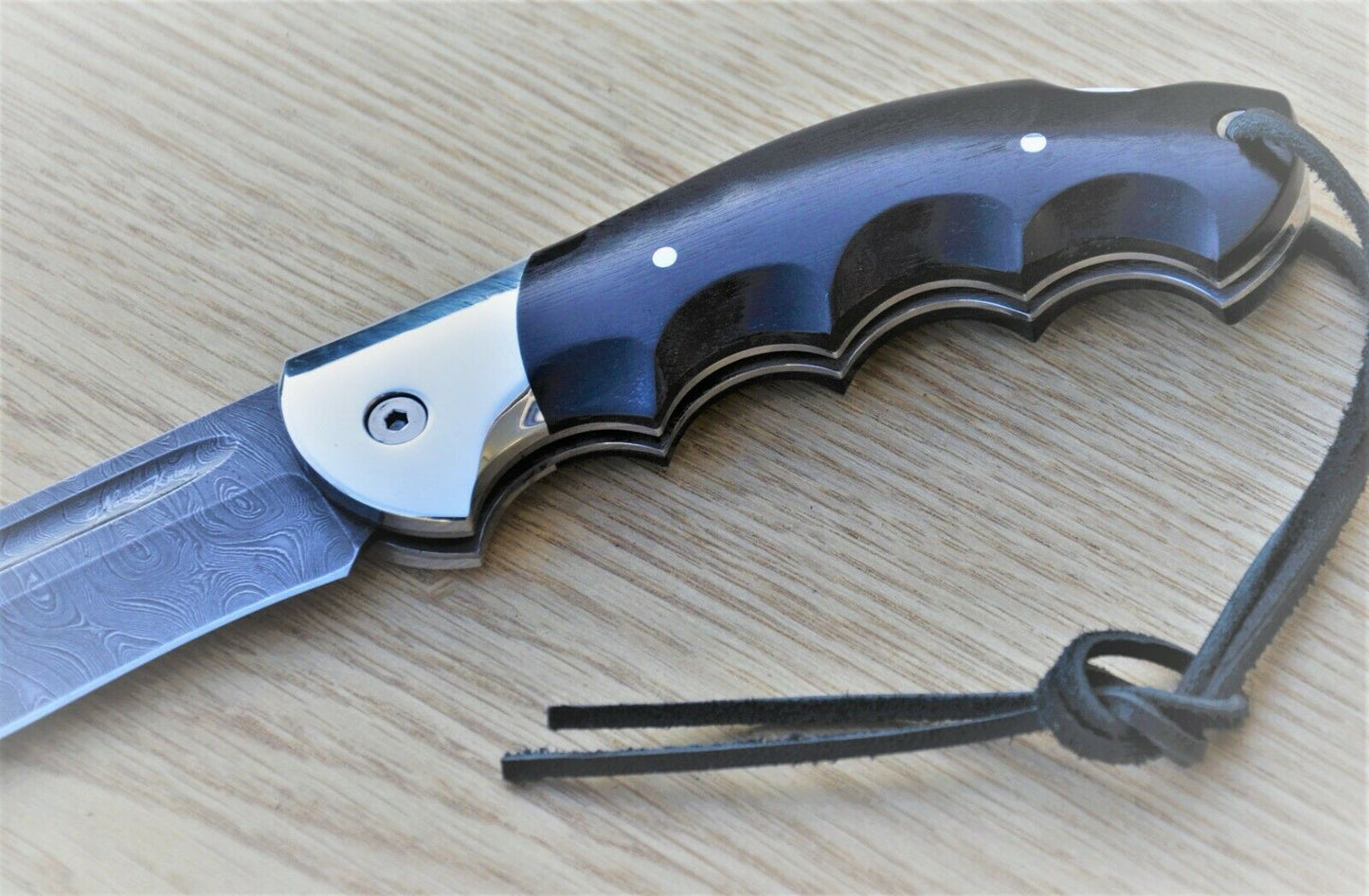 Nazarov Knives Damaszener Stahl Outdoor Klappmesser