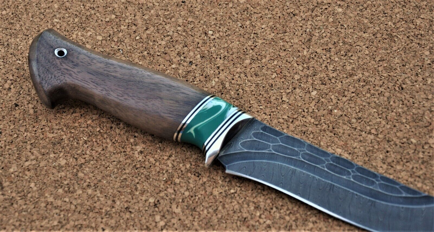 Damaszener Stahl Outdoor Jagd Damast Messer Nazarov Knives Handarbeit HRC62
