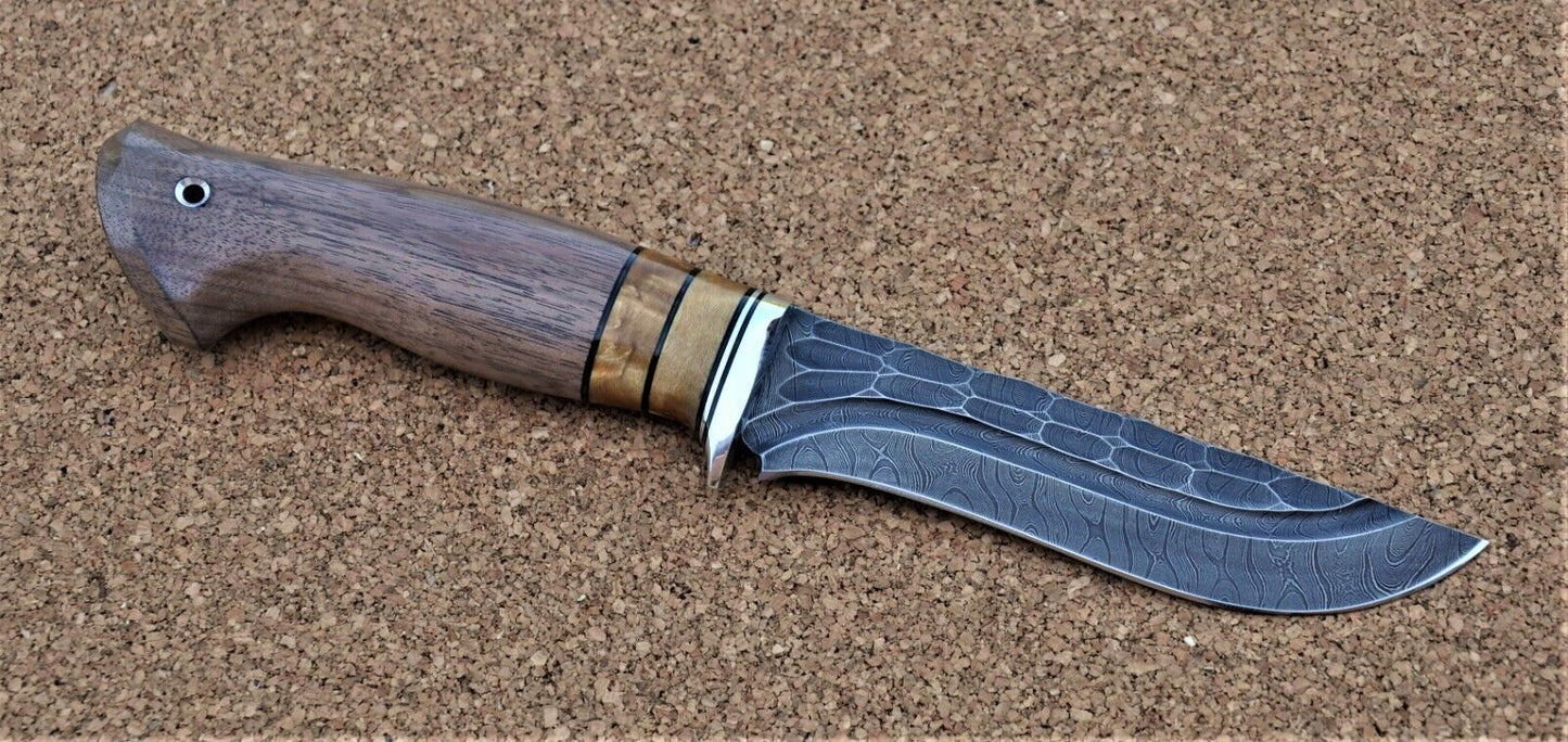 Damaszener Stahl Outdoor Jagd Damast Messer Nazarov Knives Handarbeit HRC62