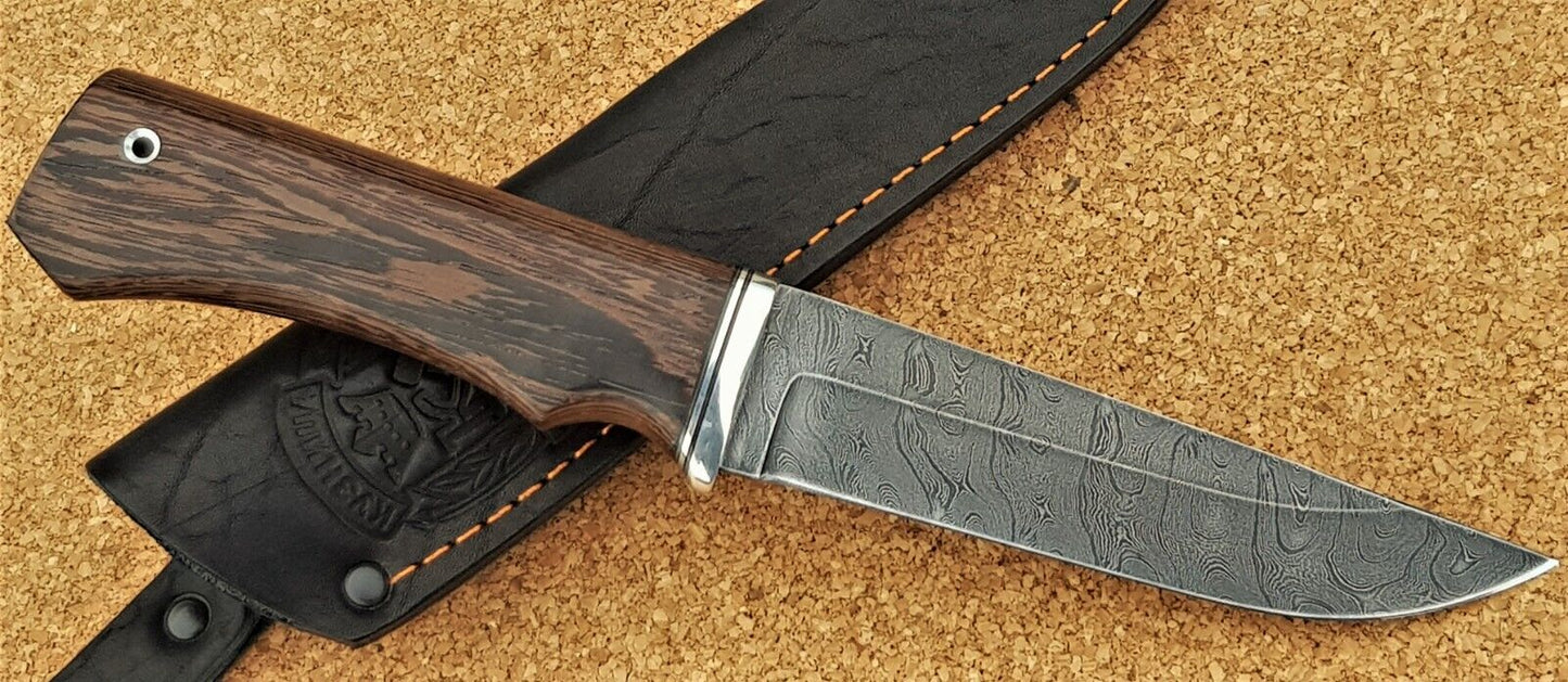 Damast Outdoor Jagd Messer Nazarov Knives Russland Handarbeit HRC 62 Бизон