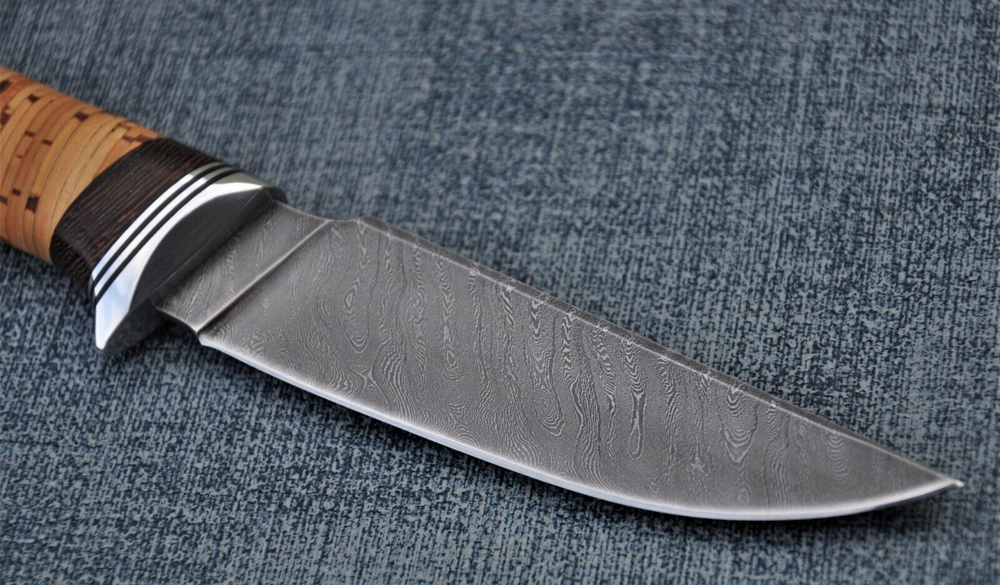 Damaszener Stahl Outdoor Jagdmesser Nazarov Knives Handarbeit