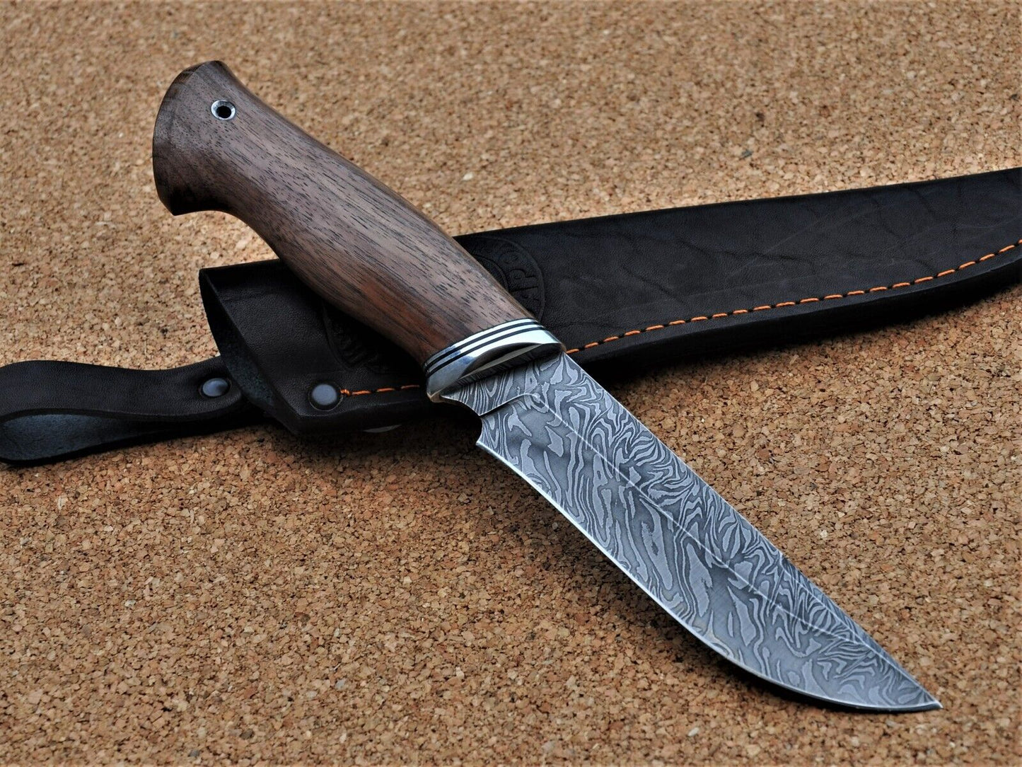 Damaszener Stahl Outdoor Jagd Damast Messer Nazarov Knives Handarbeit HRC62