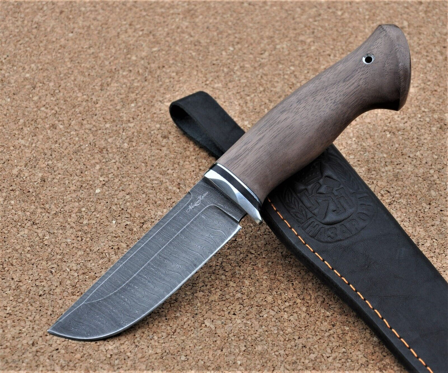 Damaszener Stahl Outdoor Jagd Damast Messer Nazarov Knives Handarbeit HRC62