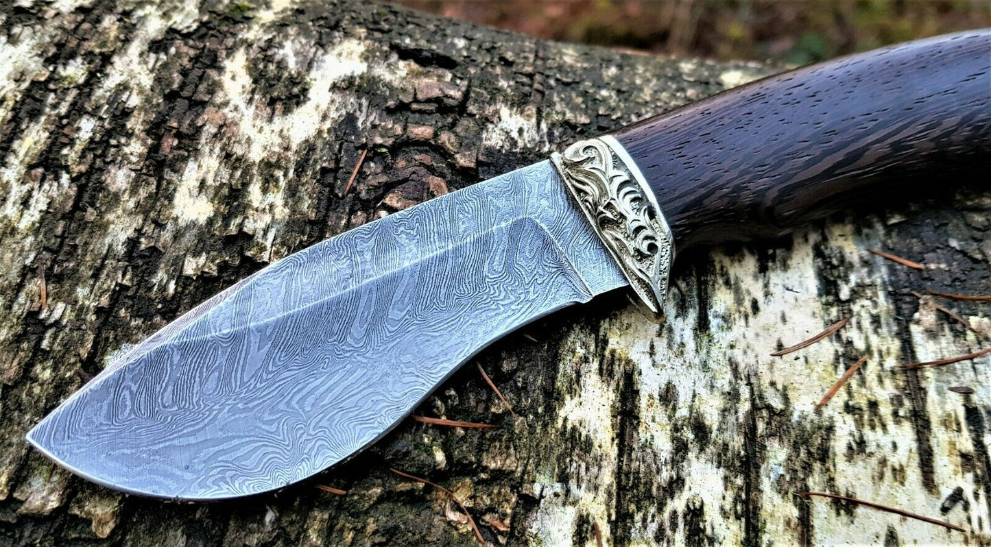A.Marushin Outdoor Jagdmesser Damaszener Stahl Handarbeit