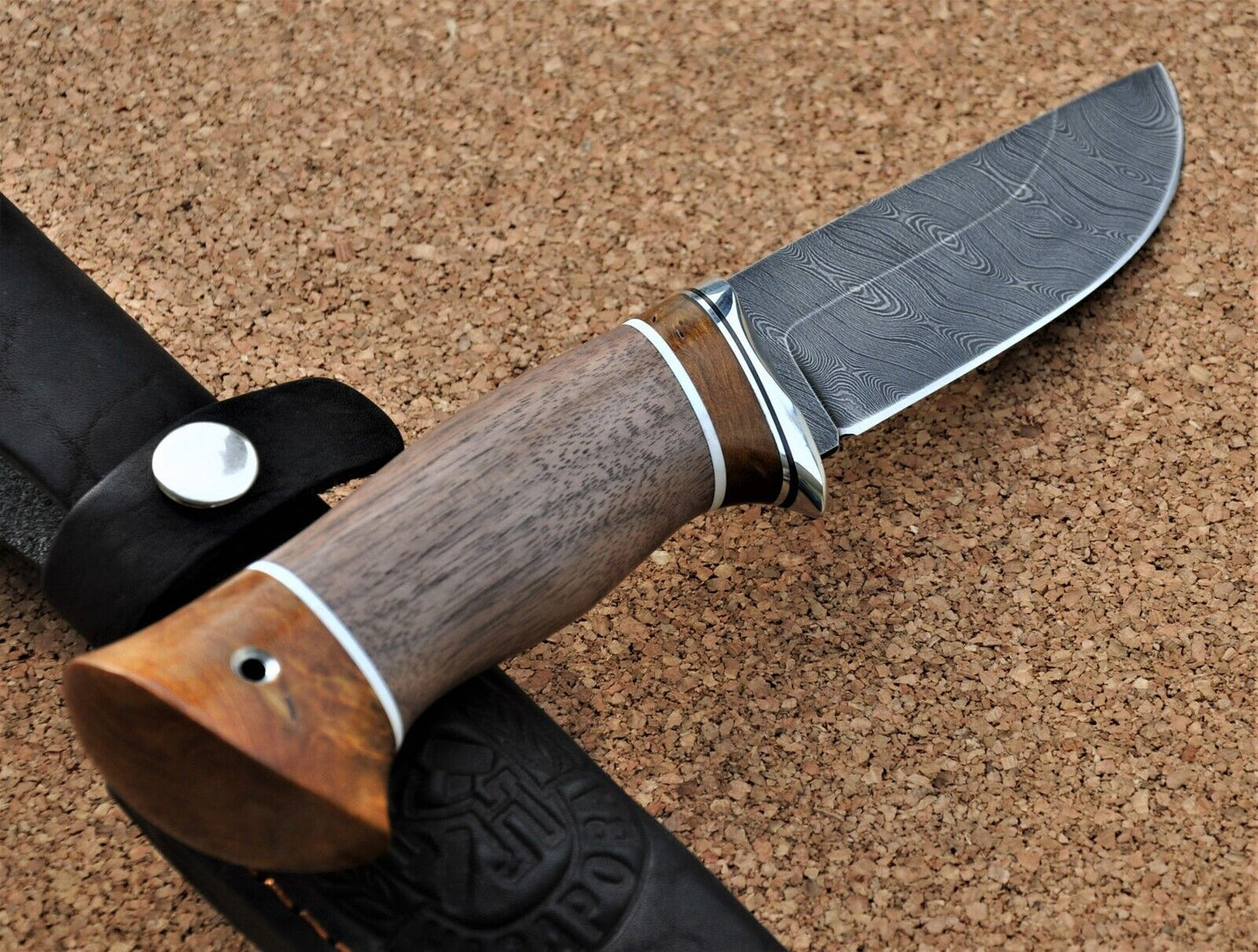 Damaszener Stahl Outdoor Jagd Damast Messer Nazarov Knives Handarbeit HRC62