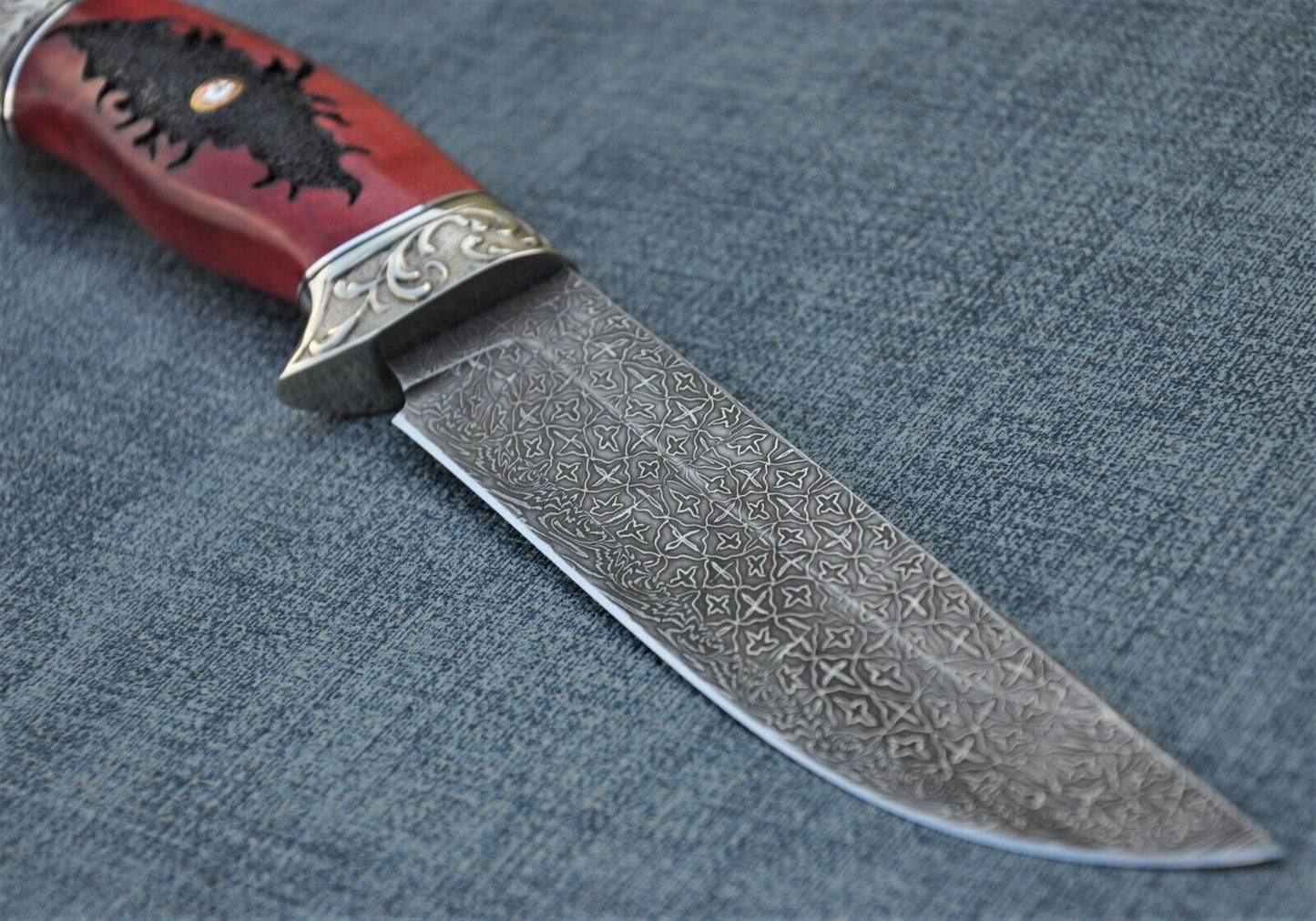 Mosaik Damast Stahl OutdoorMesser Handarbeit Nazarov Knives Russland HRC62 Овод