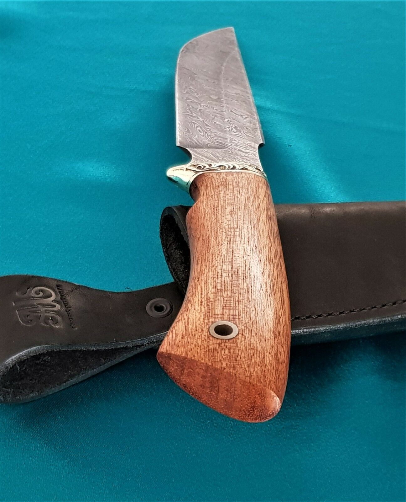 Damast Stahl Outdoor Jagd Messer HRC 62 Handarbeit A.Maruschin Russland Гарсон