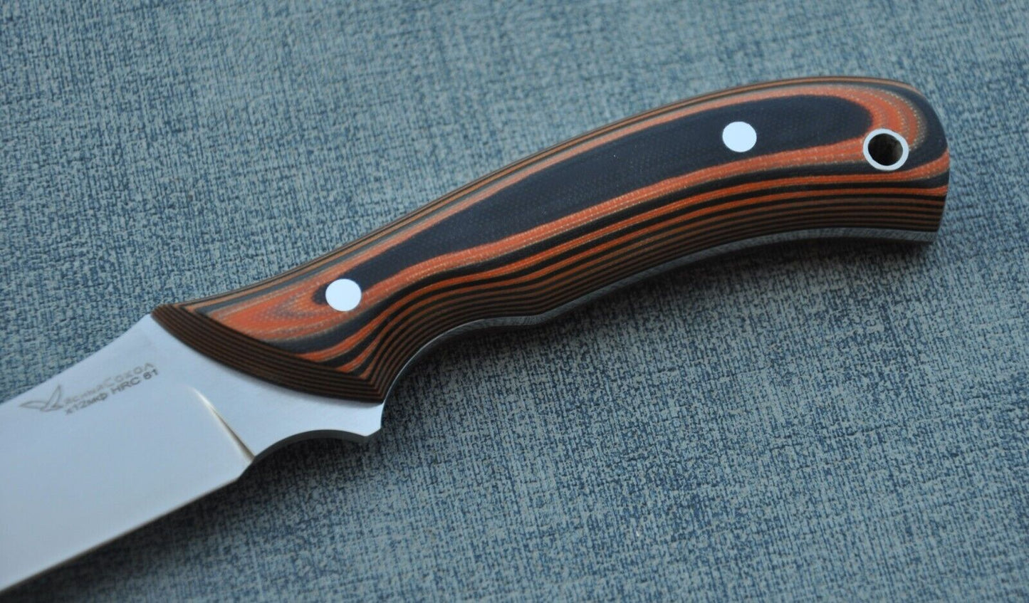 H12MF FullTang Outdoor Jagdmesser Yasniy Sokol Handarbeit