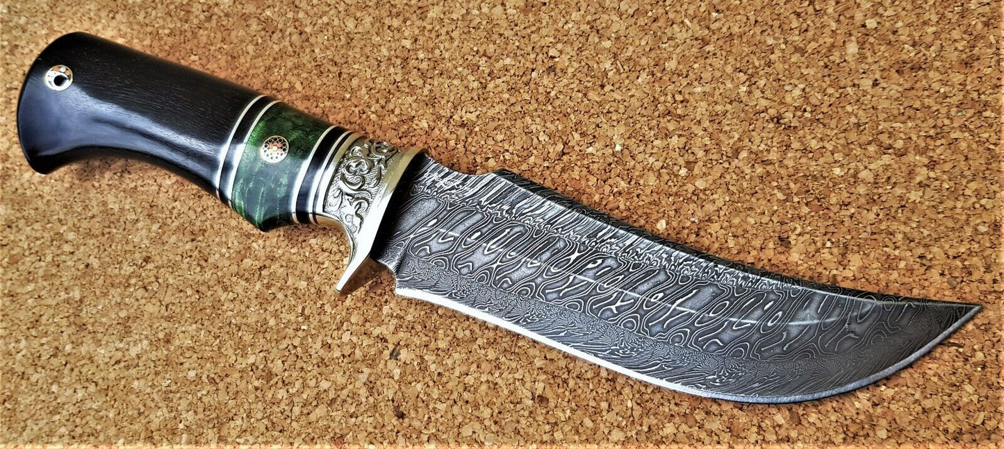 Nazarov Knives Russland Mosaik Damast Stahl Outdoor JagdMesser Handarbeit HRC62