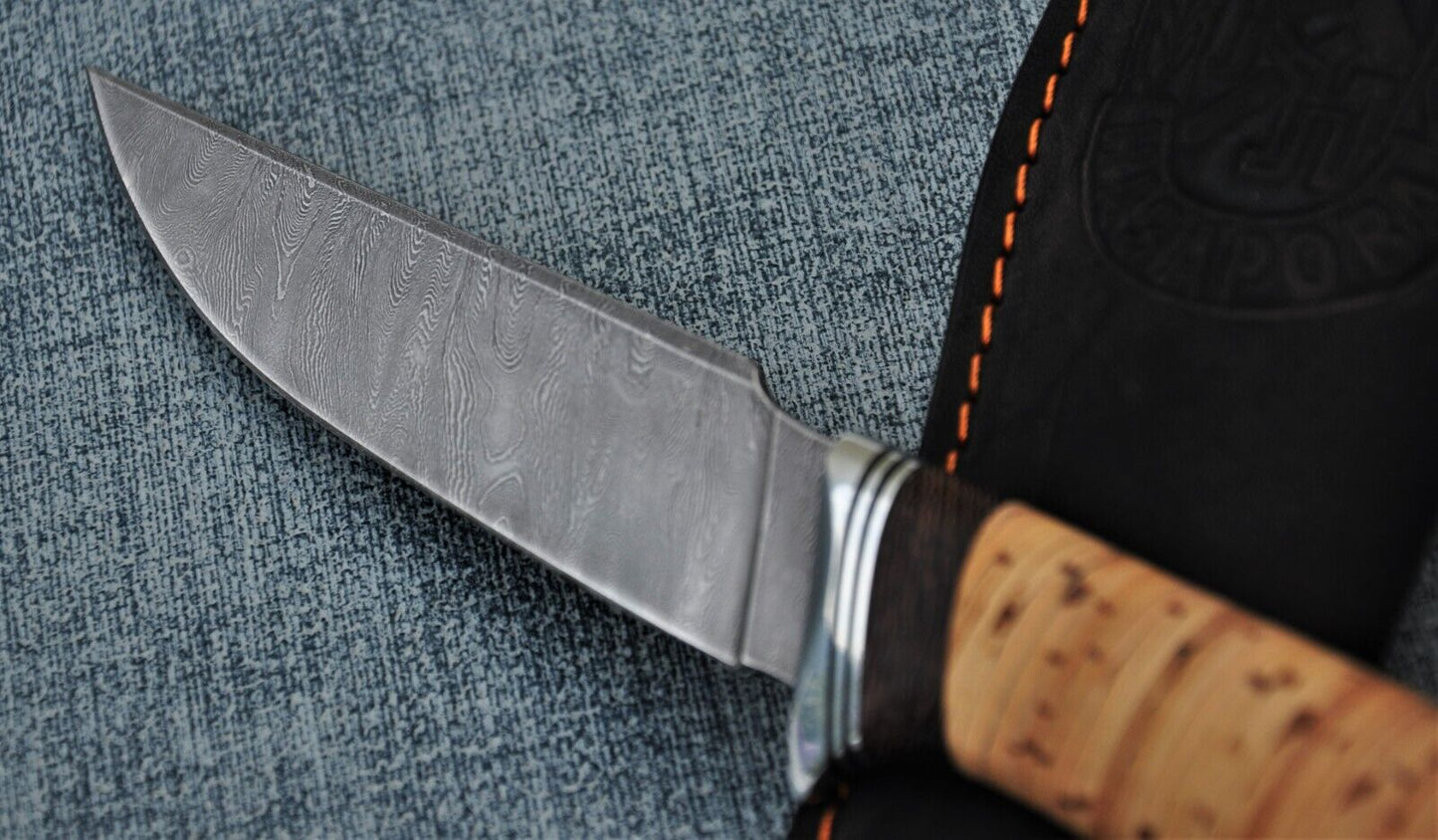 Damaszener Stahl Outdoor Jagdmesser Nazarov Knives Handarbeit