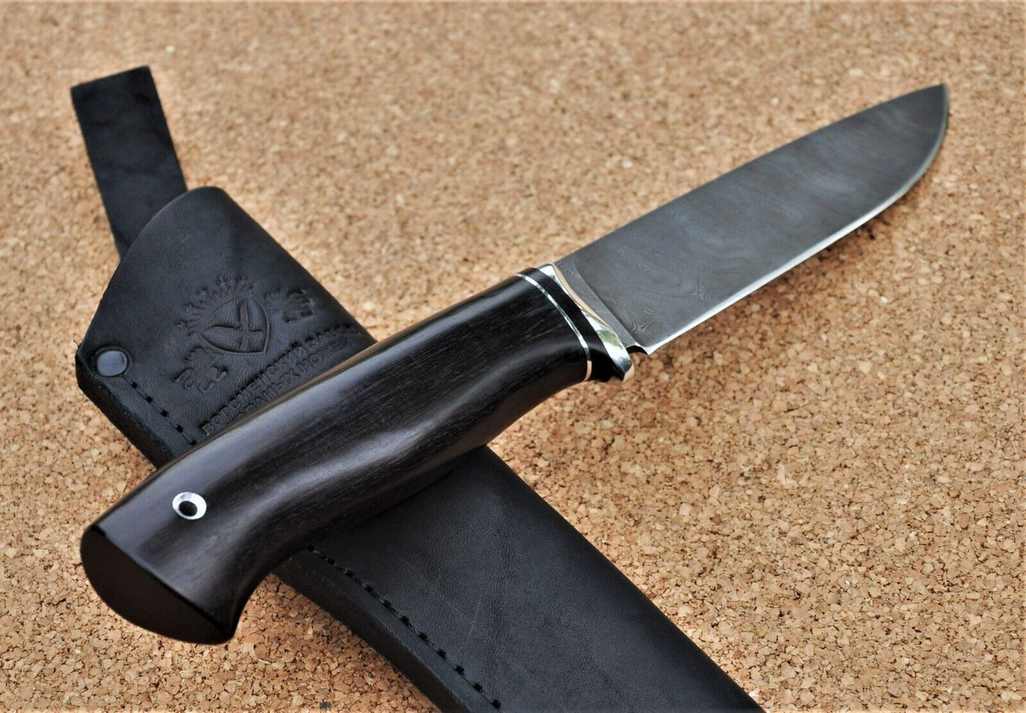 Damaszener Stahl Outdoor Damast Messer Nazarov Knives Handarbeit HRC62 Ягуар