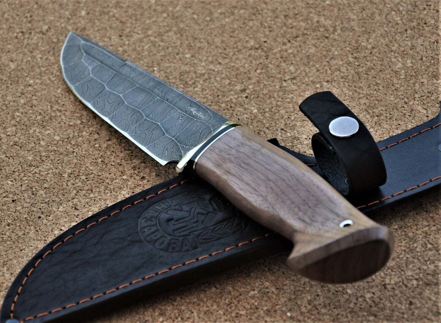 Damaszener Stahl Outdoor Jagd Damast Messer Nazarov Knives Handarbeit HRC62