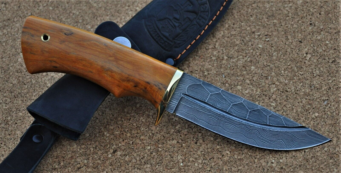 Damaszener Stahl Outdoor Jagdmesser Nazarov Knives Handarbeit