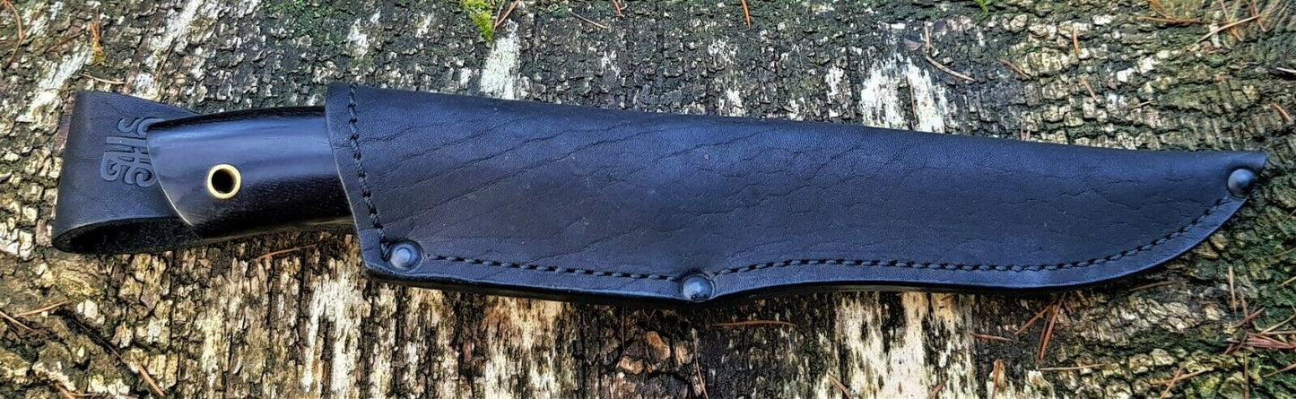 A.Marushin Outdoor Jagdmesser Damaszener Stahl Handarbeit