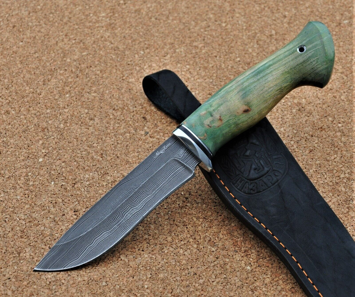 Damaszener Stahl Outdoor Jagd Damast Messer Nazarov Knives Handarbeit HRC62