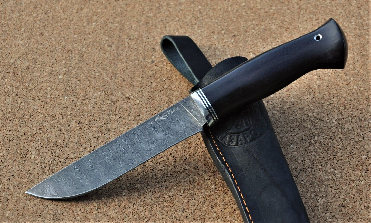 Damast DamaszenerStahl OutdoorMesser Nazarov Knives Handarbeit HRC62 Обвалочный