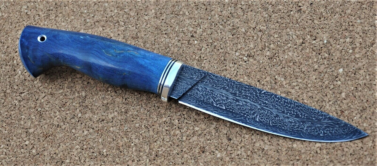 Nazarov Knives Russland Mosaik Damast Stahl Outdoor JagdMesser Handarbeit HRC62